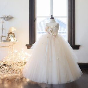 ロングドレスR-072　アイボリー