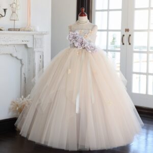 ロングドレスR-072　パープル