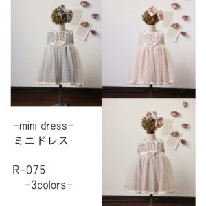 ミニドレスR-075　3色展開