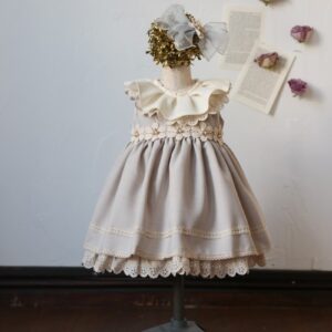 【現品90㎝】ミニドレスR-079　グレー