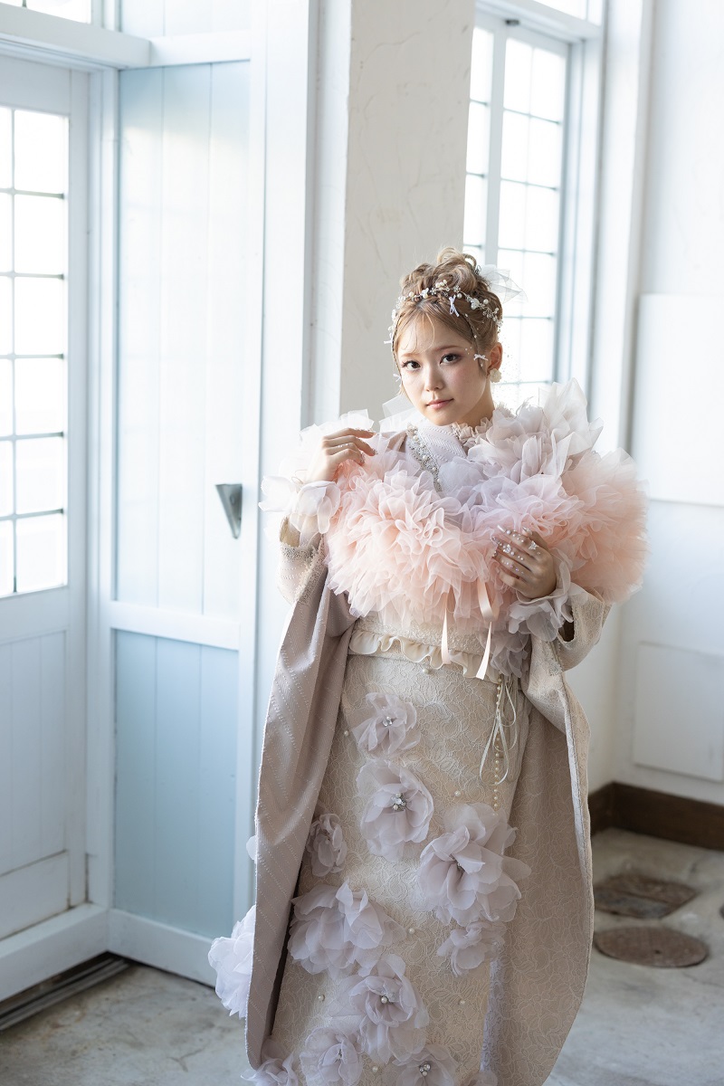 デザイン振袖 「リューサ・ローズ」DK-004A ピンク - 画像 (6)