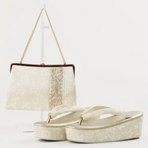 【ﾗﾌｨﾈｵﾘｼﾞﾅﾙ】RZT-24w　ヒール草履(金)バッグセット