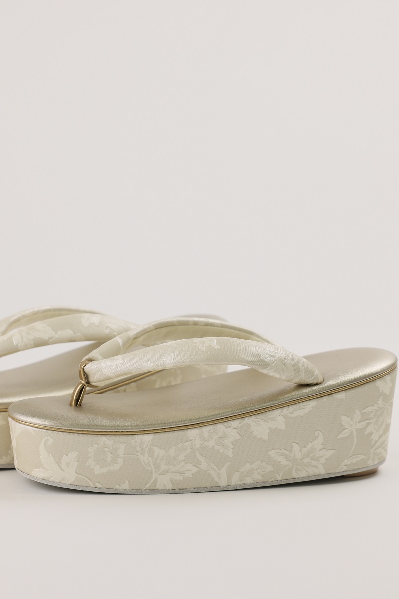 【ラフィネオリジナル】RZT-24w ヒール草履(金)バッグセット - 画像 (6)