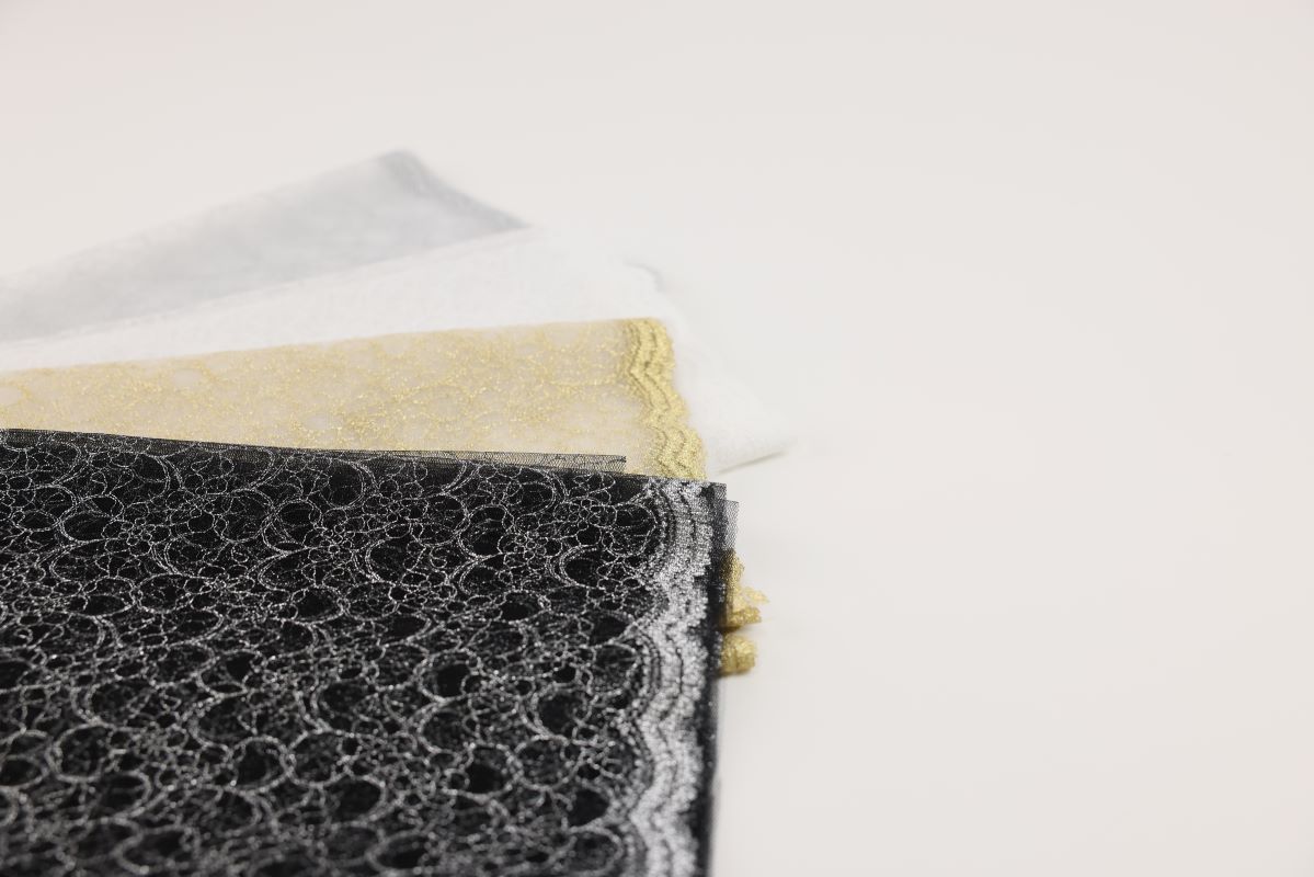 ラフィネモカオリジナル ラメししゅう帯揚 4色展開 - 画像 (2)