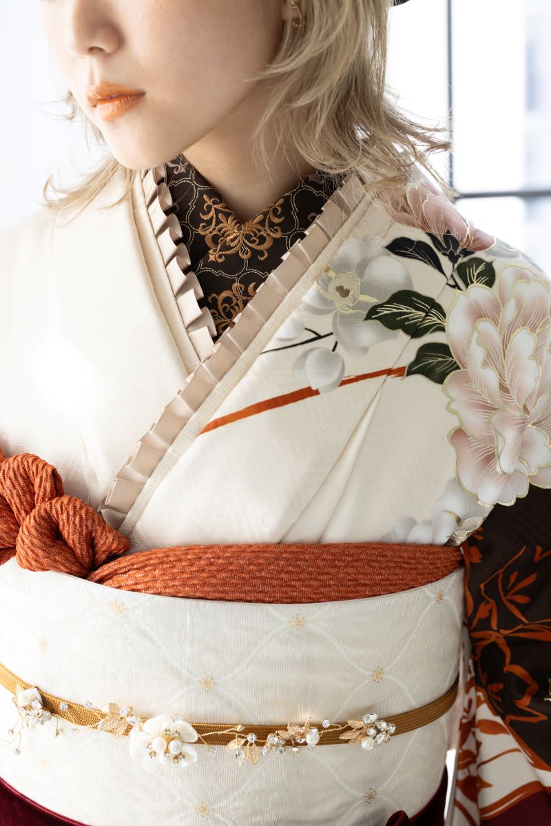 袋帯【正絹】ふくれ金よろけ　振袖用RFO-52　他2色　-3色展開- - 画像 (4)