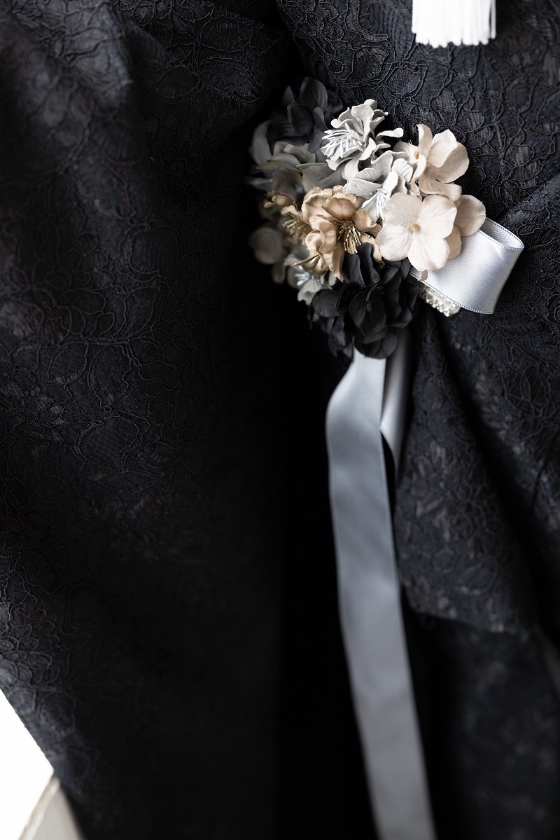 【ラフィネモカ】打掛UK-004【黒グレー】 - 画像 (7)