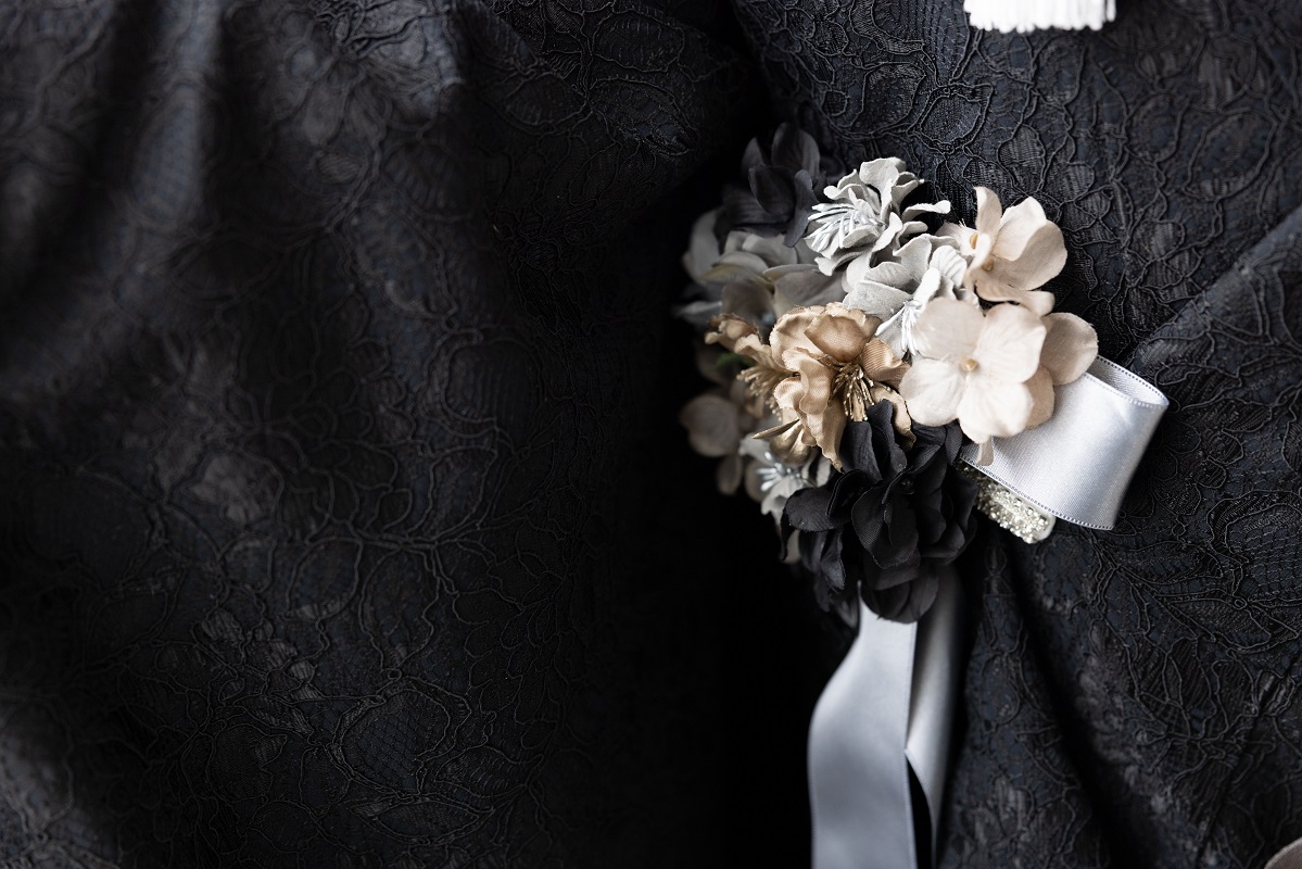 【ラフィネモカ】打掛UK-004【黒グレー】 - 画像 (9)