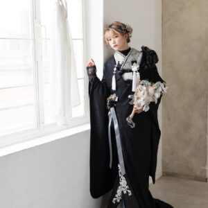 【ラフィネモカ】打掛UK-004【黒グレー】