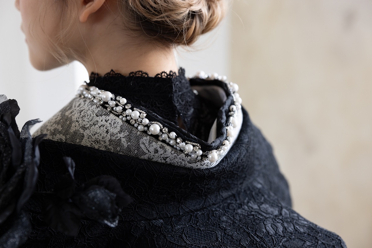 【ラフィネモカ】打掛UK-004【黒グレー】 - 画像 (12)