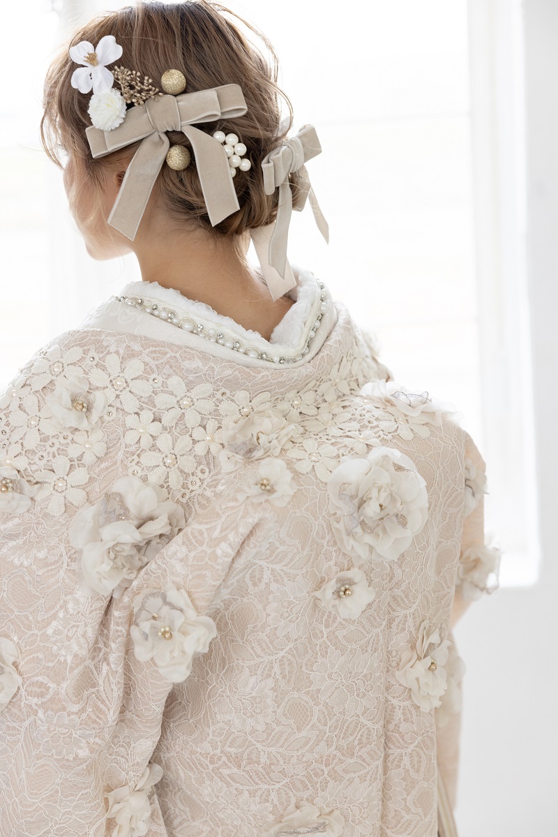 【ラフィネモカ】打掛UK-001【ベージュオフ】 - 画像 (7)