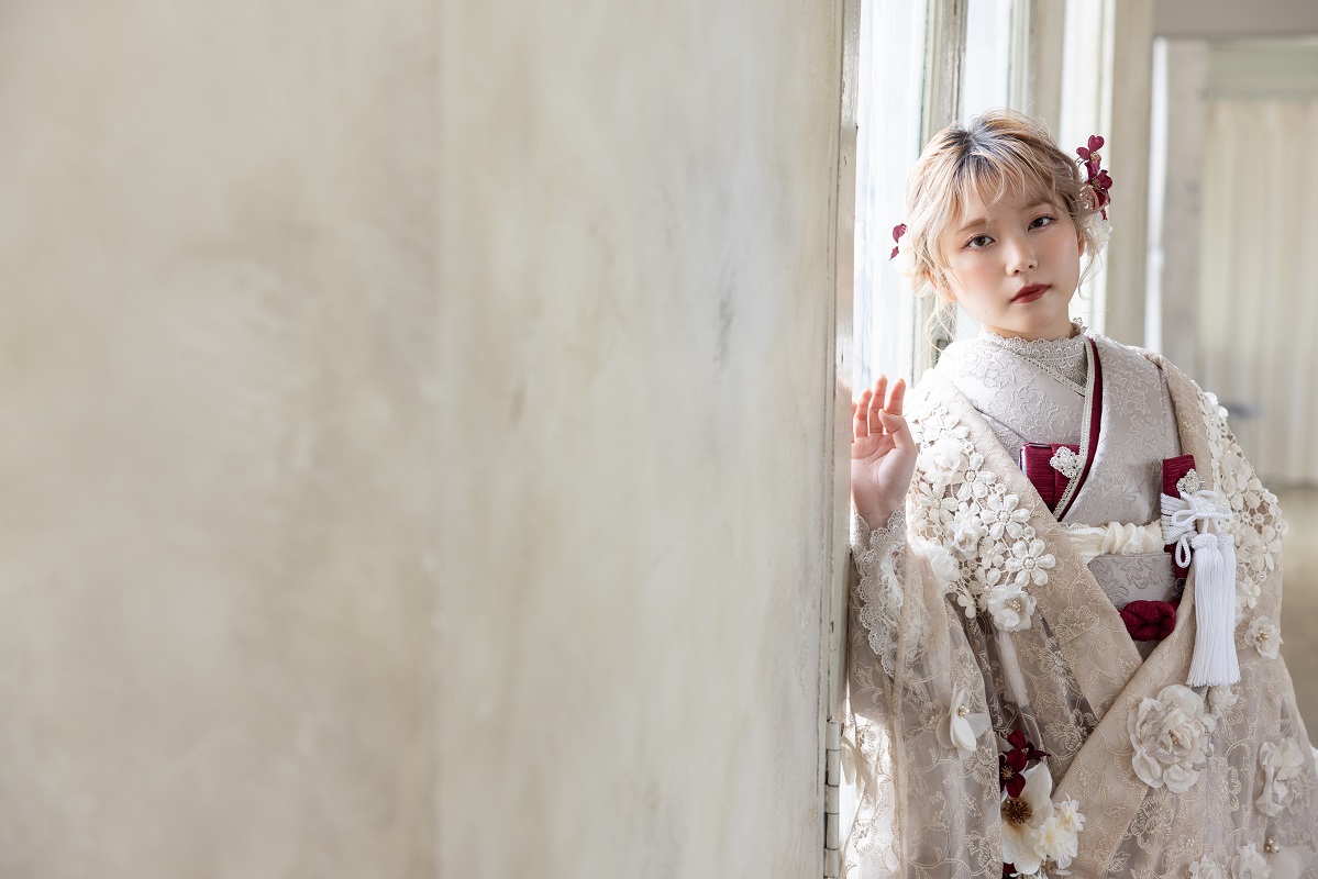 【ラフィネモカ】打掛UK-002【ベージュ】 - 画像 (10)