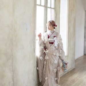 【ラフィネモカ】打掛UK-002【ベージュ】