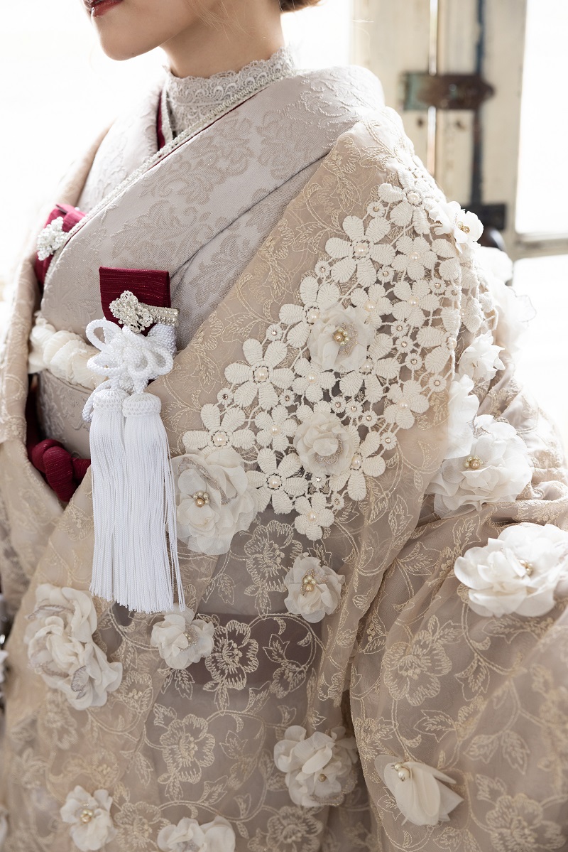 【ラフィネモカ】打掛UK-002【ベージュ】 - 画像 (7)