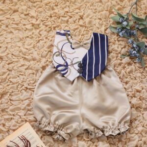 【現品70cm】スタイ・パンツset　RB-54　ベージュ