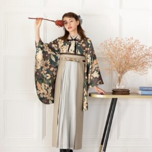 【トルソー現品】ラフィネモカ二尺袖(着物のみ) ゴブランRM-182【グリーン】