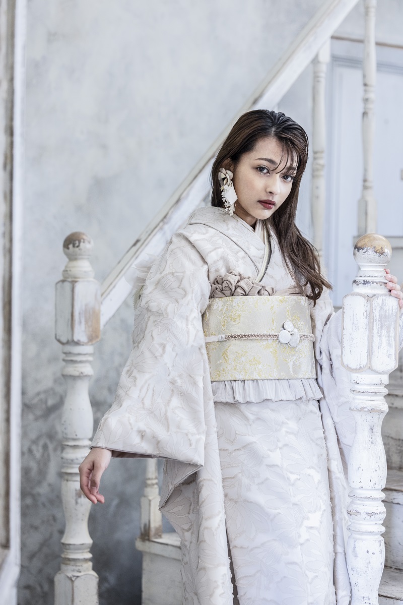 【アウトレット】合繊振袖ラフィネモカ GF-58 -ビタースウィート- - 画像 (10)