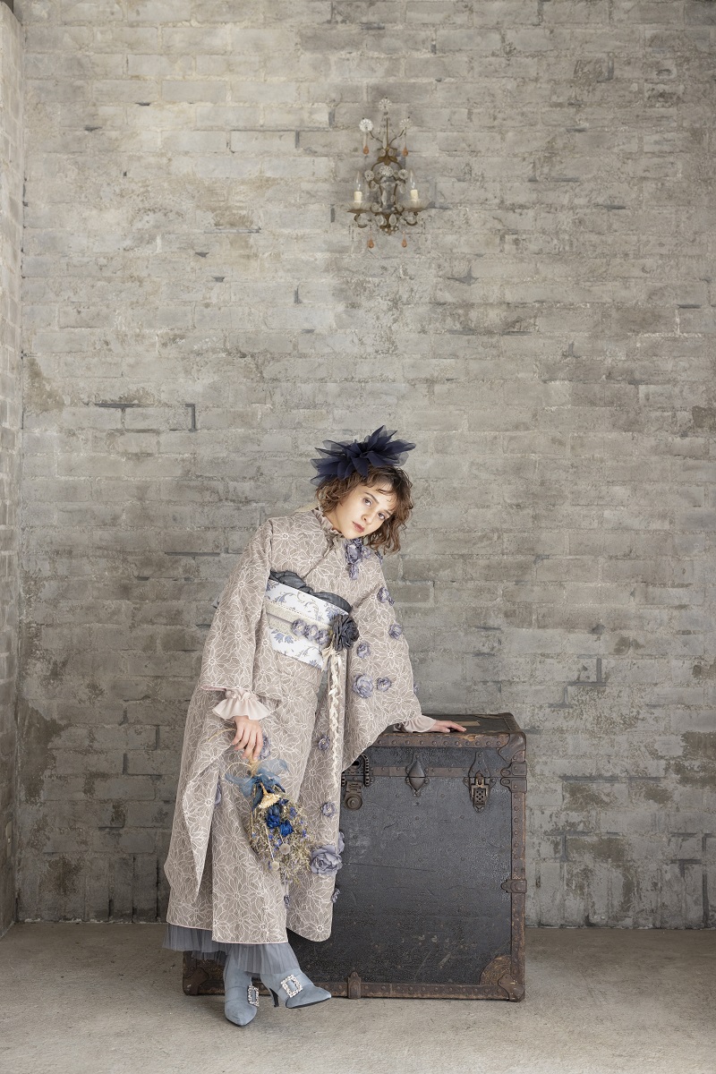 【ｱｳﾄﾚｯﾄ】合繊振袖ラフィネモカ GF-55 -フィオラ・ドール- - 画像 (12)