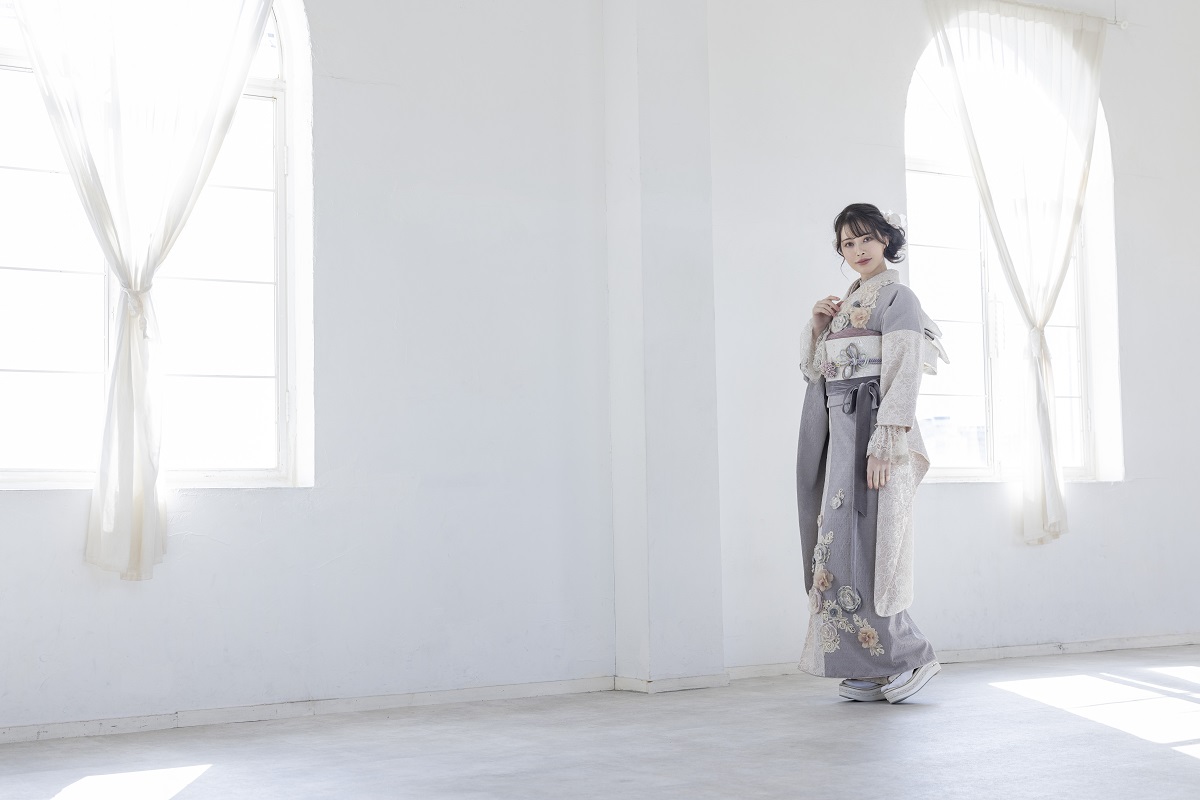 合繊振袖ラフィネモカ GF-51 -レース&ジャガード- - 画像 (9)