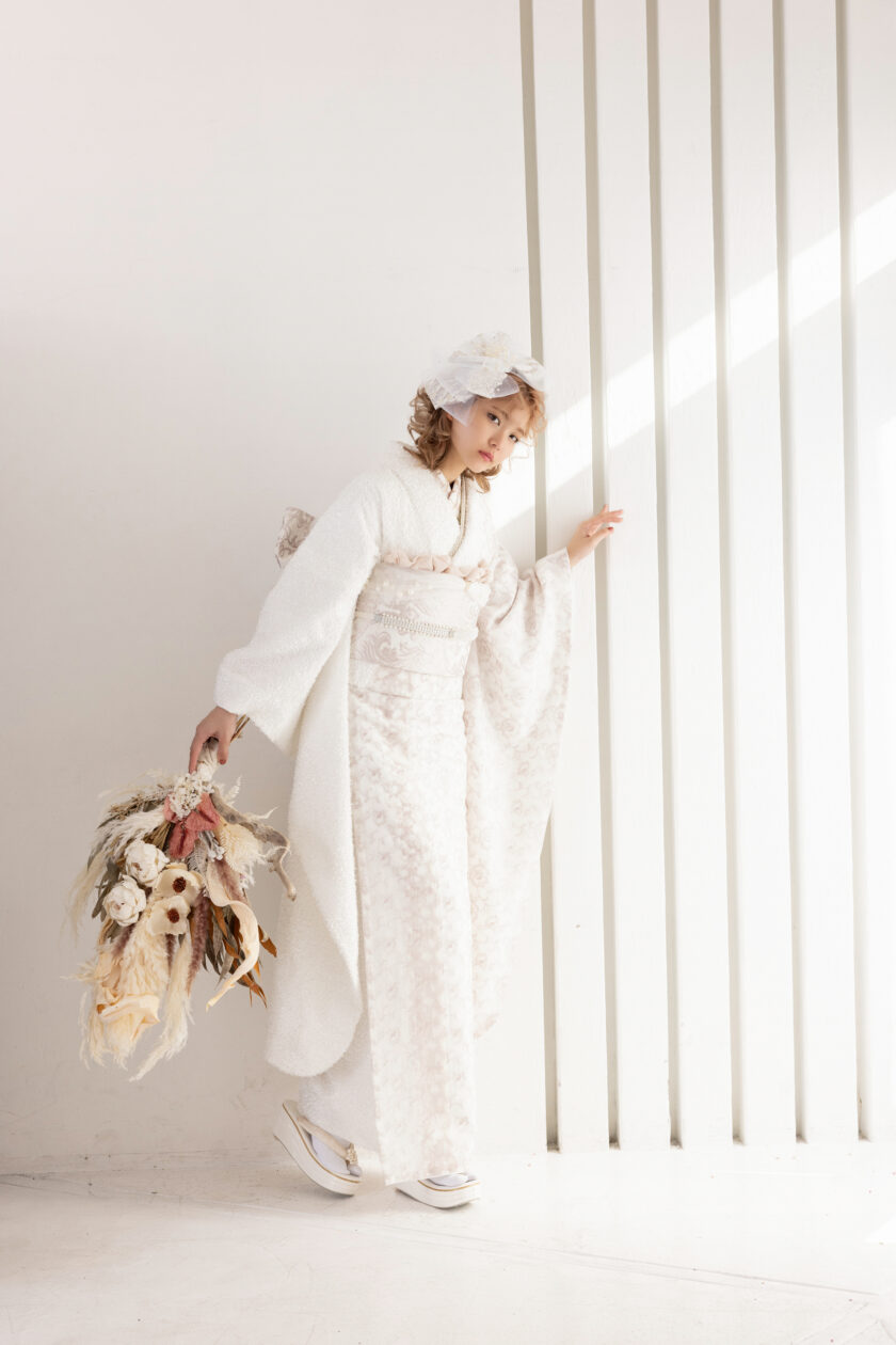 合繊振袖ラフィネモカ GF-72 フェザリーレース - 画像 (9)