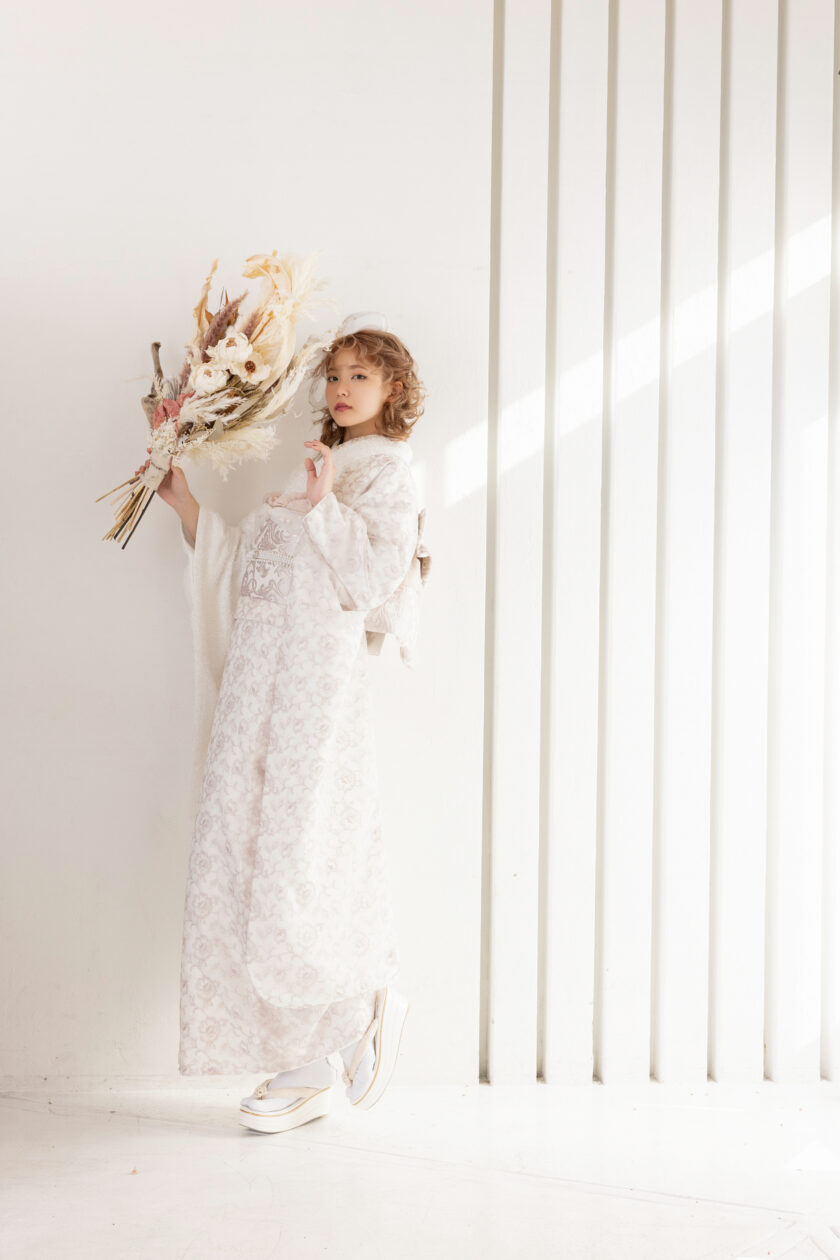 合繊振袖ラフィネモカ GF-72 フェザリーレース - 画像 (10)