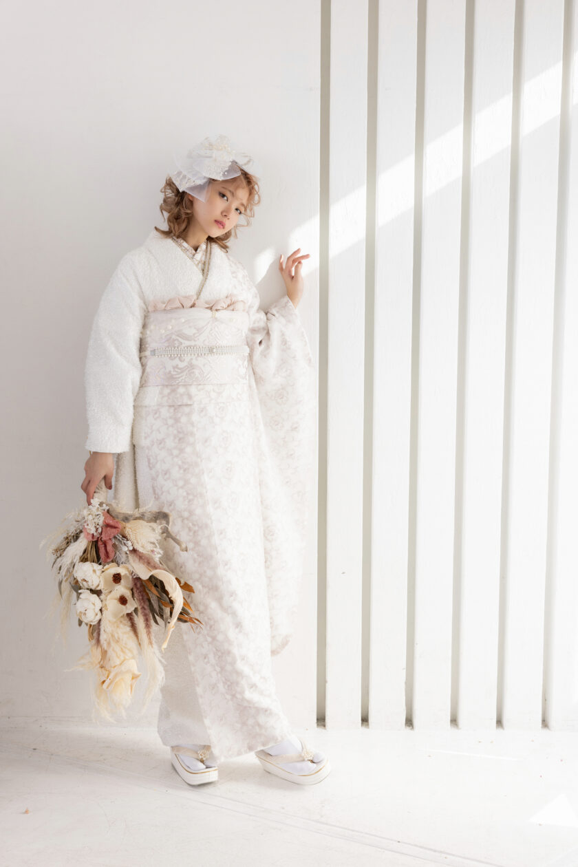 合繊振袖ラフィネモカ GF-72 フェザリーレース - 画像 (11)