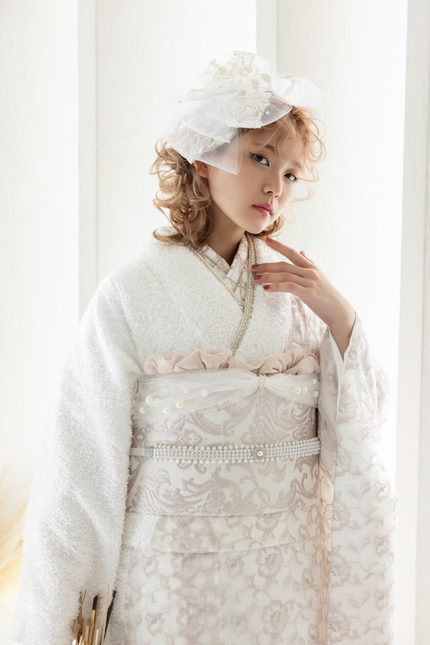 合繊振袖ラフィネモカ GF-72 フェザリーレース - 画像 (15)