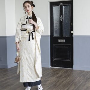 【アウトレット】合繊振袖ラフィネモカ GF-53 - ドルチェ-【ハニーベージュ 】