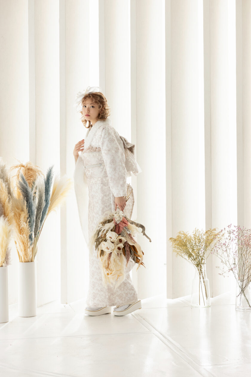 合繊振袖ラフィネモカ GF-72 フェザリーレース - 画像 (16)