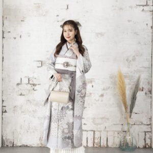 正絹振袖ラフィネモカ RF-28 -ムーンストーン-