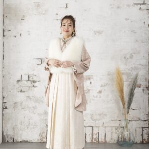 【アウトレット】ラフィネモカ二尺袖/卒業袴 レディース ファー ベスト