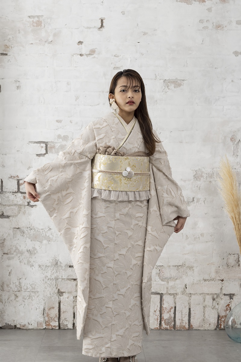 【アウトレット】合繊振袖ラフィネモカ GF-58 -ビタースウィート- - 画像 (6)