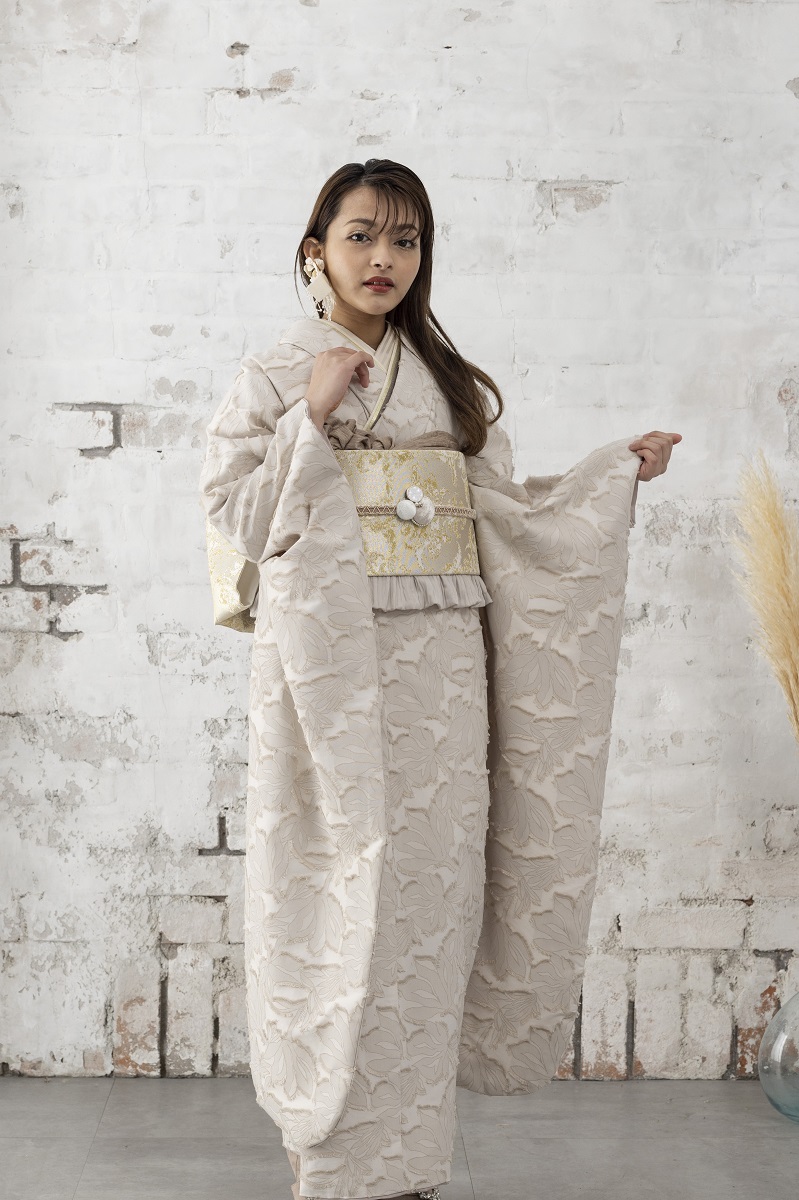 【アウトレット】合繊振袖ラフィネモカ GF-58 -ビタースウィート- - 画像 (4)