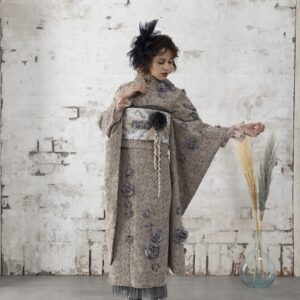 【アウトレット】合繊振袖ラフィネモカ GF-55 -フィオラ・ドール-