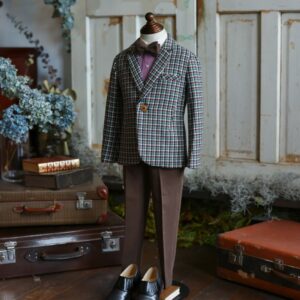 【現品100㎝】キッズタキシード　RT-024チャコール