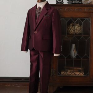 【現品100㎝・110㎝】キッズタキシード RT-027 ボルドー