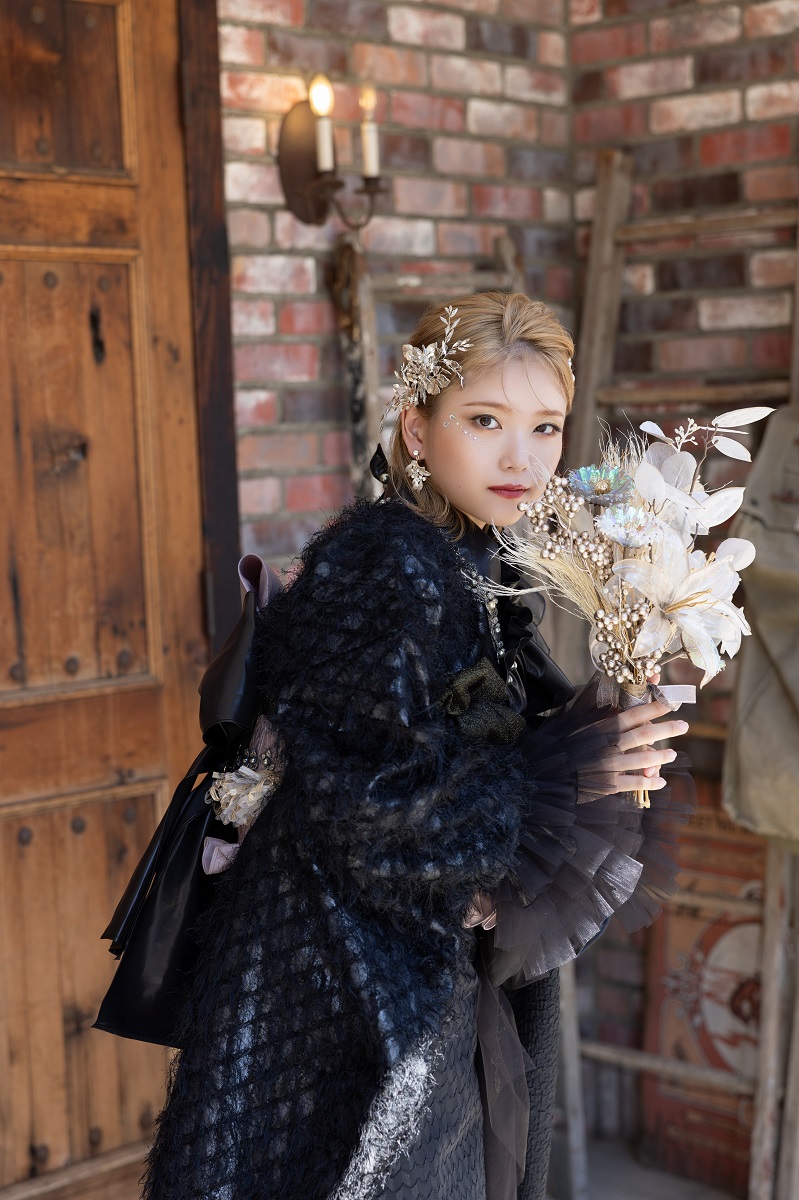 デザイン振袖 DK-002B 「リューサ・ローズ」-フリル&シャギータイプ- - 画像 (10)