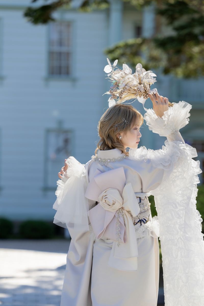 デザイン振袖 DK-001A 「リューサ・ローズ」-片袖シースルー・レースタイプ- - 画像 (44)