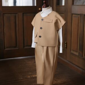 キッズタキシード　B-252　ベージュ