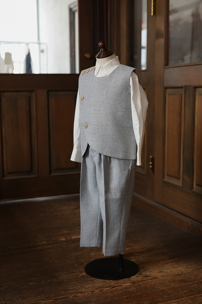 キッズタキシード B-253 グレー