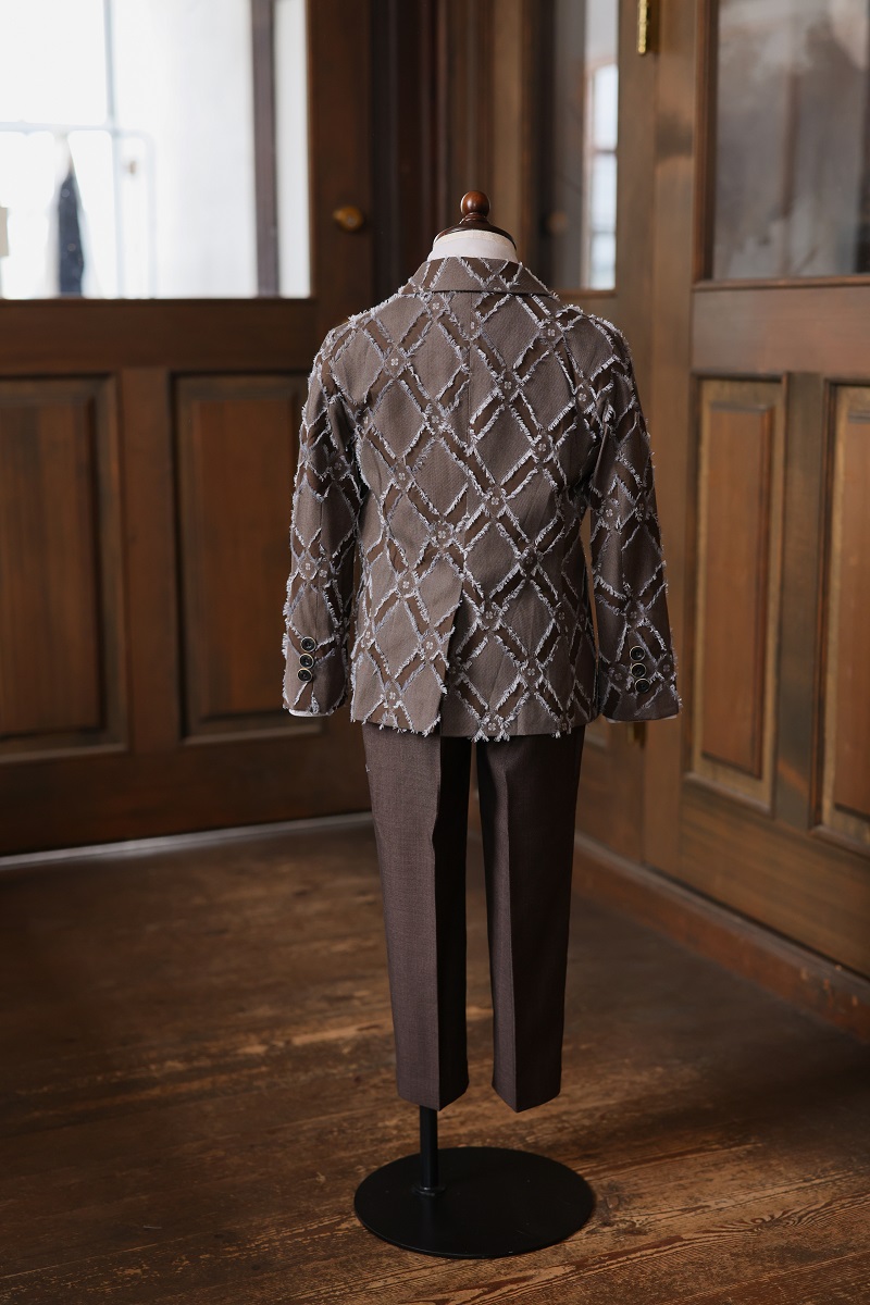 キッズタキシード B-258 ブラウン - 画像 (2)