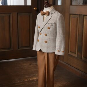 【現品110㎝】キッズタキシード RT-043 ベージュ