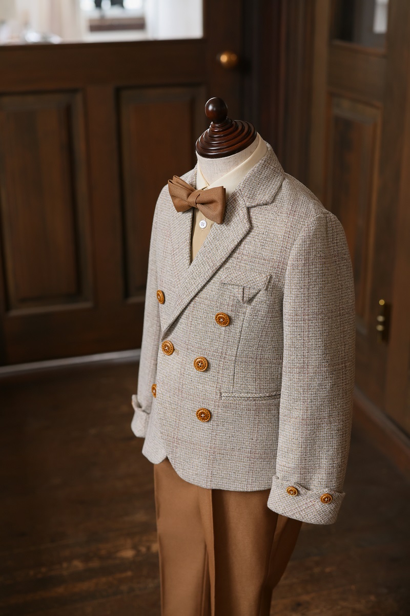 【現品100㎝】キッズタキシード　RT-043　ベージュ - 画像 (4)