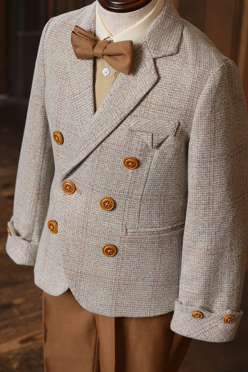 【現品100㎝】キッズタキシード　RT-043　ベージュ - 画像 (5)