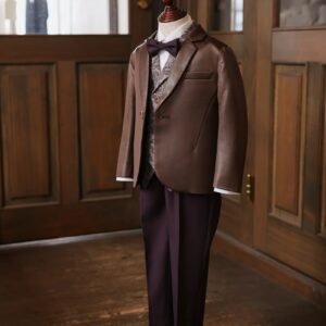 【現品110㎝】キッズタキシード RT-042 ブラウン