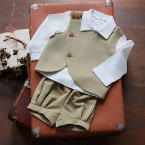 ベビータキシード　B-19　モスグリーン