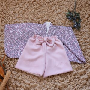 ラフィネココベイビーズ　ベビー袴　　-No-,RC7700-B【ﾋﾟﾝｸｸﾞﾚｰ】