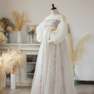 【現品】マタニティードレス R-2018　ベージュ