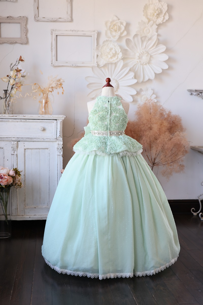 ロングドレスR-127 グリーン - 画像 (2)