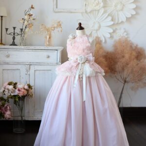 ロングドレスR-127　ピンク