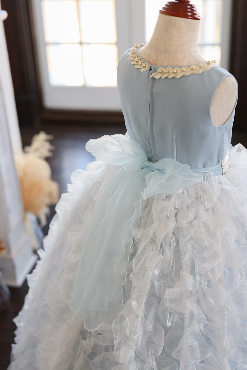 ロングドレスR-134 ブルー - 画像 (7)